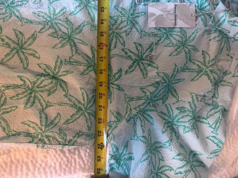 Tommy Bahama Nova Wave Royal Palmetto Shirt Dew Drop Green Men's Large NWT $128
